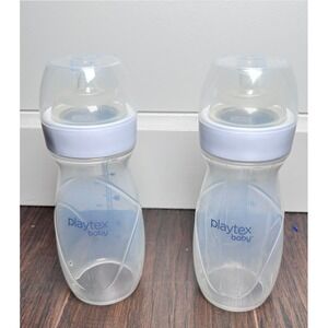 Playtex Baby Drop Ins Nurser Bottles Medium Flow Nipple 8oz Pack of 2